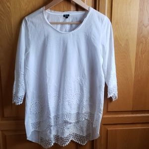 Shana Cotton & Lace Top..